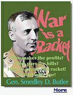 Written in 1933 by retired Marine Corps general and war hero Smedley Butler commenting on the obscene profits that were made during World War One and the obvious preparations for what would become known as World War Two.